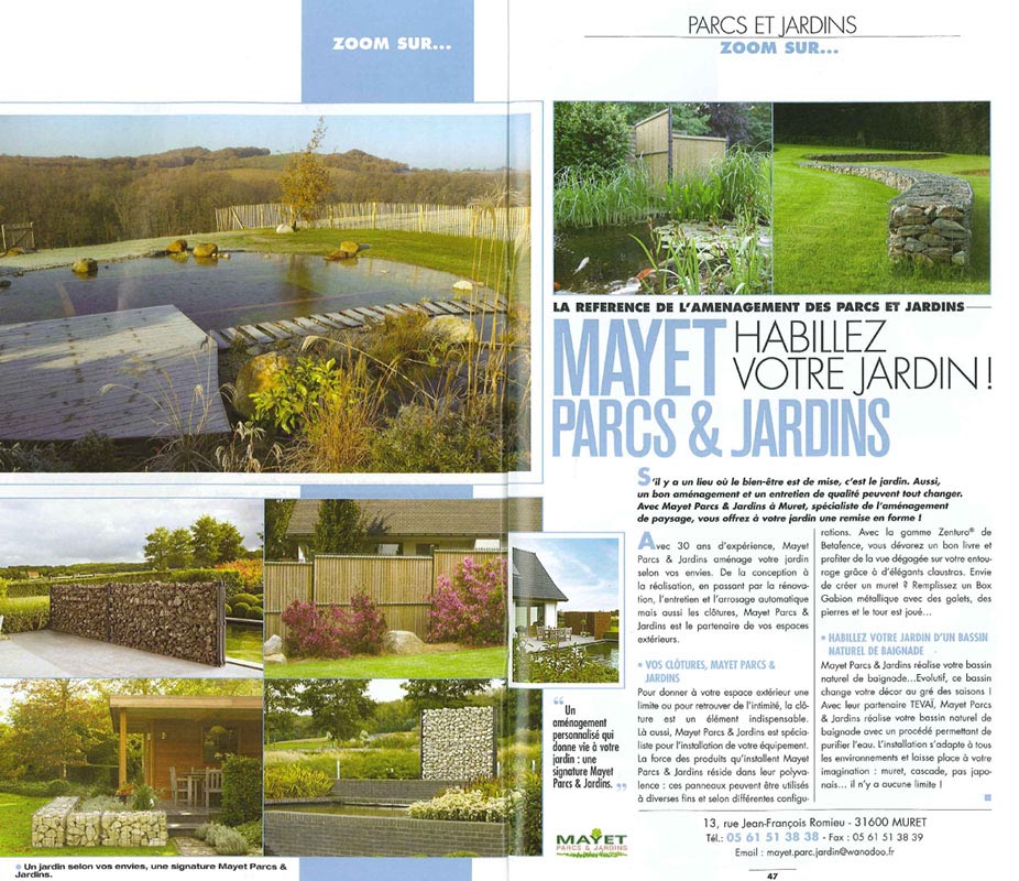 revue de presse mayet paysagiste HUBER PRINTEMPS11