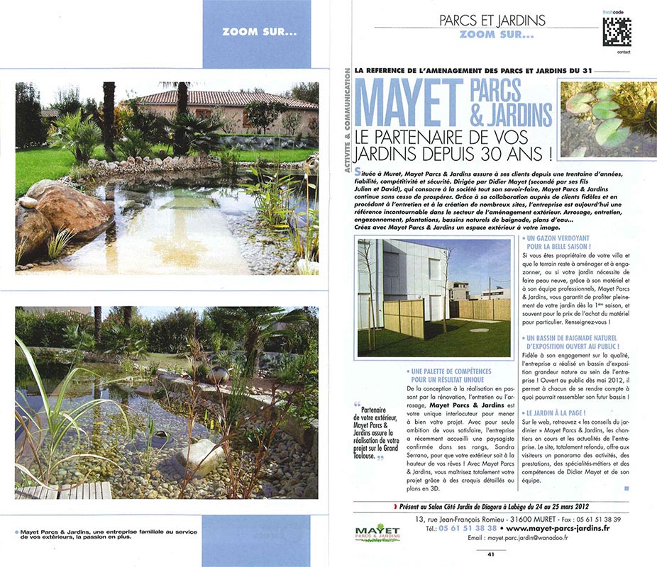 revue de presse mayet paysagiste HUBER PRINTEMPS12